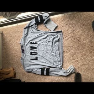 long sleeved crop top